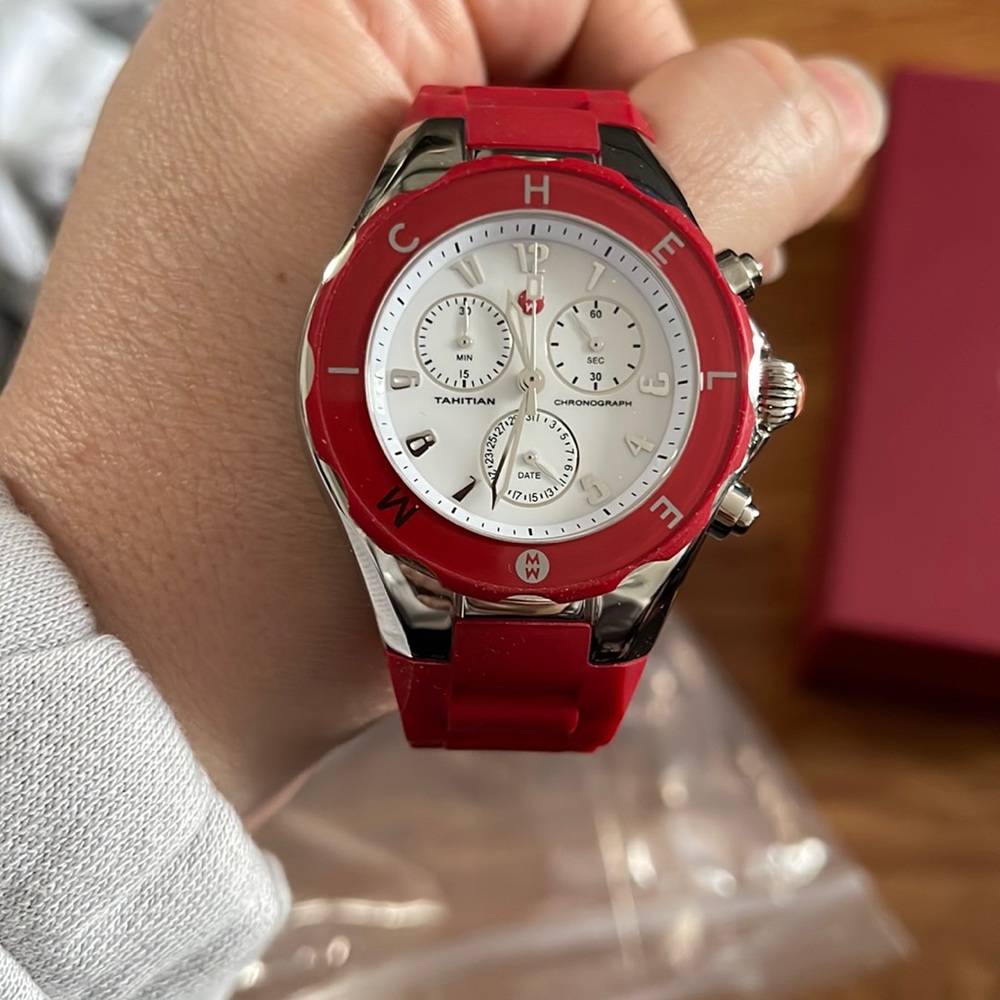 Michele Tahitian 40 mm silicon watch